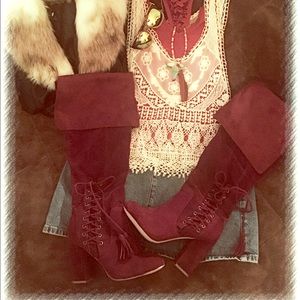 Over the Knee Suede Boots